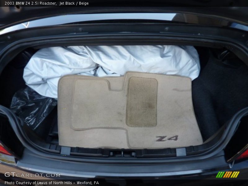 Jet Black / Beige 2003 BMW Z4 2.5i Roadster