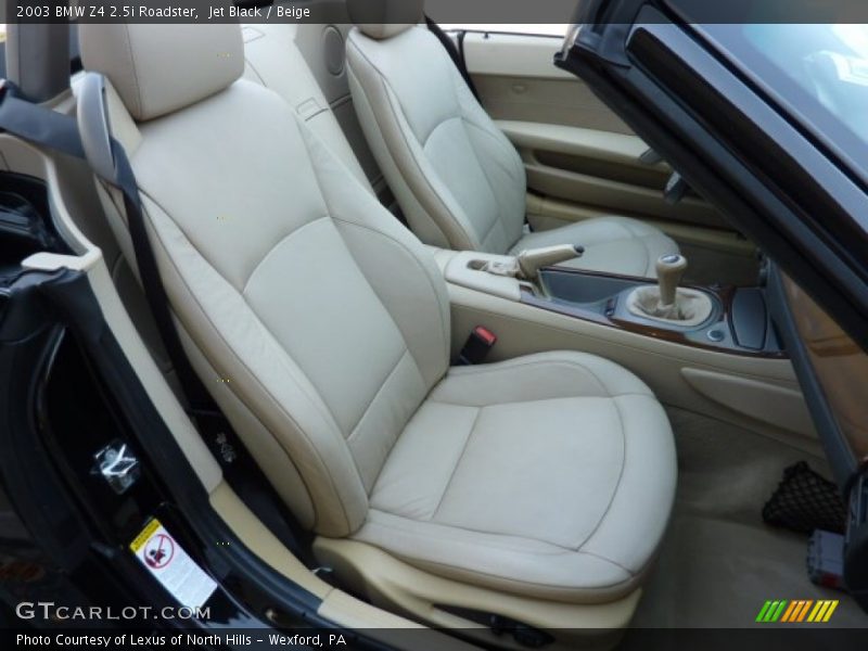 Jet Black / Beige 2003 BMW Z4 2.5i Roadster