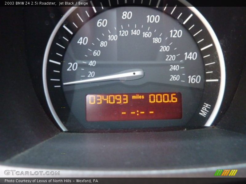 Jet Black / Beige 2003 BMW Z4 2.5i Roadster