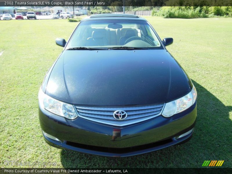 Black Sand Pearl / Ivory 2002 Toyota Solara SLE V6 Coupe