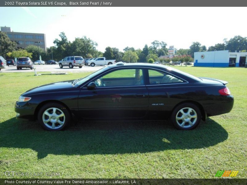 Black Sand Pearl / Ivory 2002 Toyota Solara SLE V6 Coupe