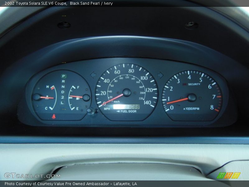 Black Sand Pearl / Ivory 2002 Toyota Solara SLE V6 Coupe