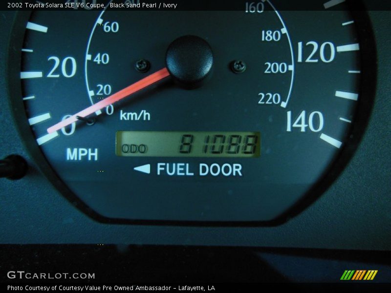 Black Sand Pearl / Ivory 2002 Toyota Solara SLE V6 Coupe