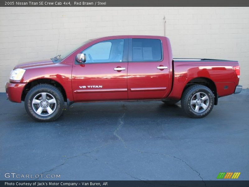 Red Brawn / Steel 2005 Nissan Titan SE Crew Cab 4x4