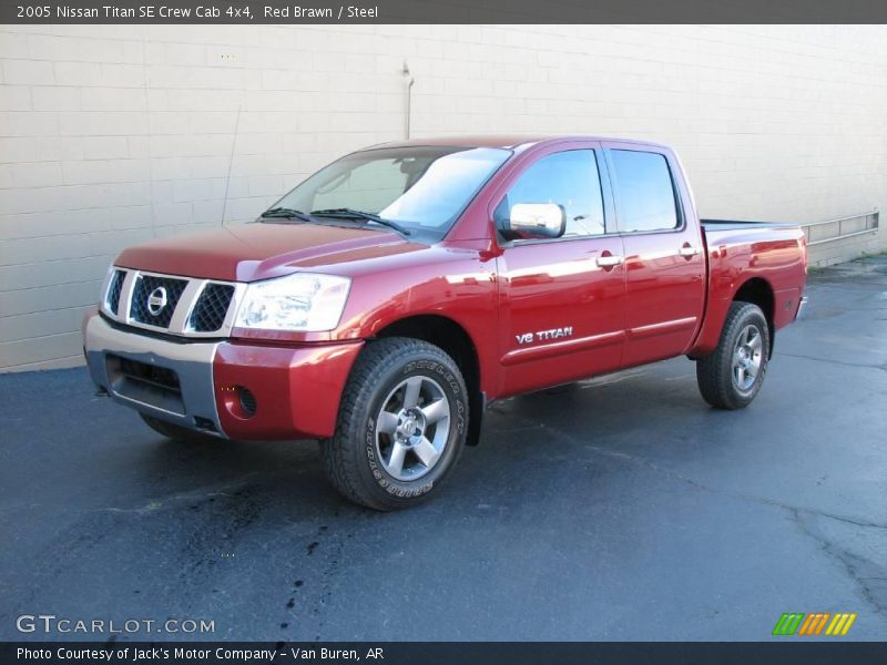 Red Brawn / Steel 2005 Nissan Titan SE Crew Cab 4x4