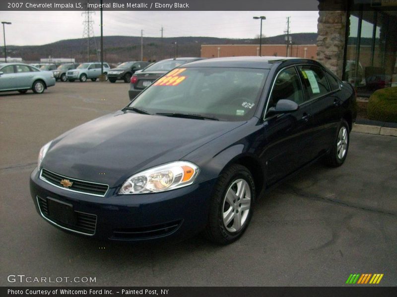 Imperial Blue Metallic / Ebony Black 2007 Chevrolet Impala LS