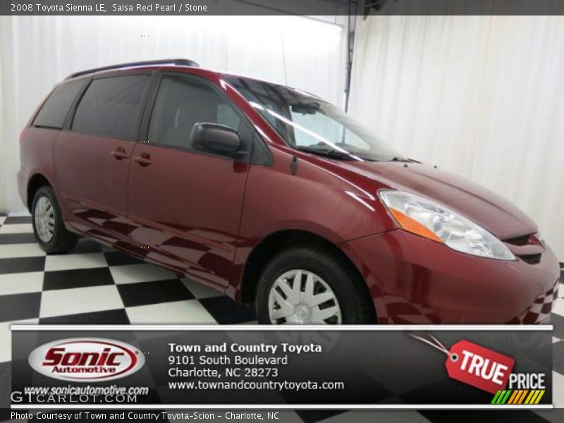 Salsa Red Pearl / Stone 2008 Toyota Sienna LE