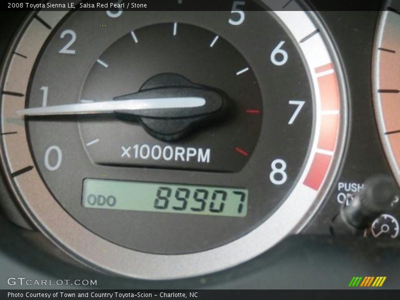 Salsa Red Pearl / Stone 2008 Toyota Sienna LE