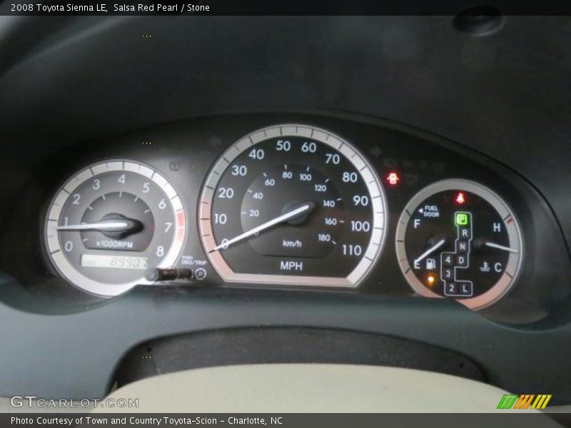 Salsa Red Pearl / Stone 2008 Toyota Sienna LE