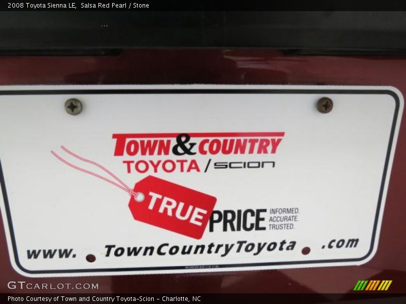 Salsa Red Pearl / Stone 2008 Toyota Sienna LE