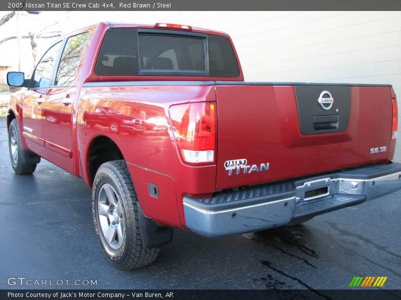 Red Brawn / Steel 2005 Nissan Titan SE Crew Cab 4x4