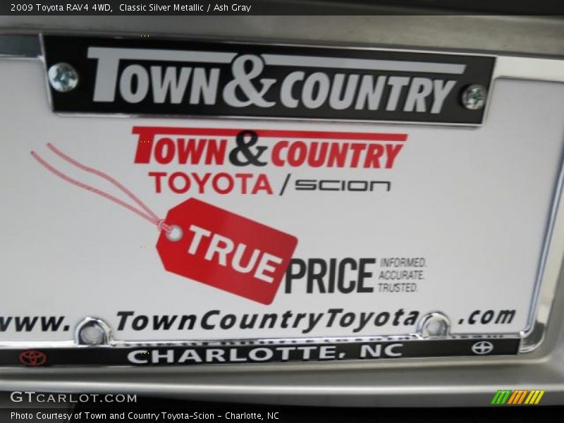 Classic Silver Metallic / Ash Gray 2009 Toyota RAV4 4WD