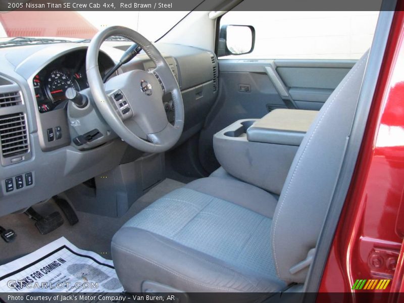 Red Brawn / Steel 2005 Nissan Titan SE Crew Cab 4x4