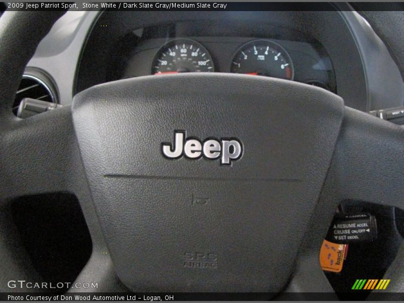 Stone White / Dark Slate Gray/Medium Slate Gray 2009 Jeep Patriot Sport