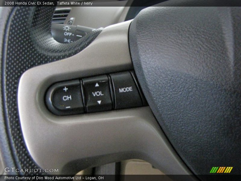 Taffeta White / Ivory 2008 Honda Civic EX Sedan