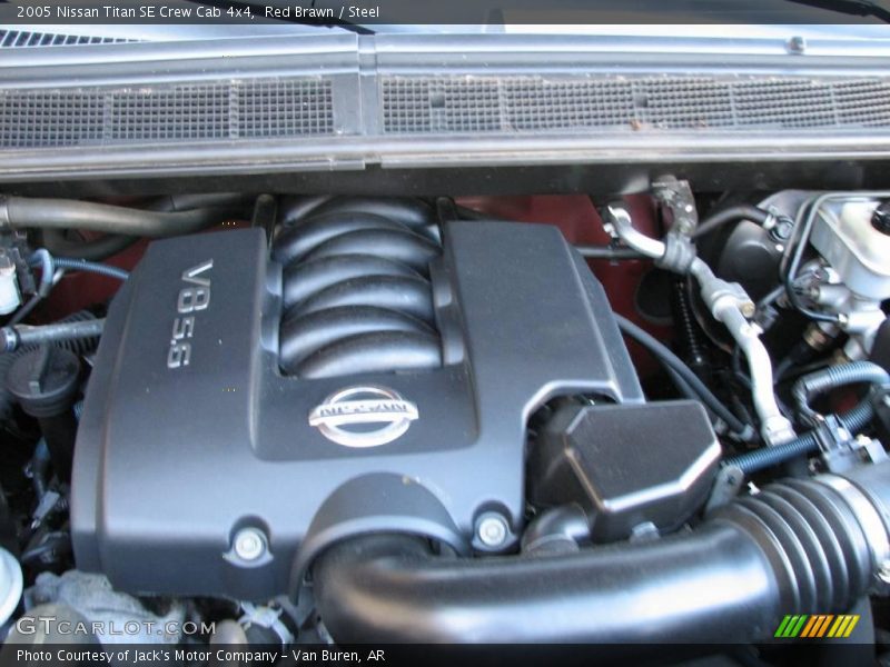 Red Brawn / Steel 2005 Nissan Titan SE Crew Cab 4x4