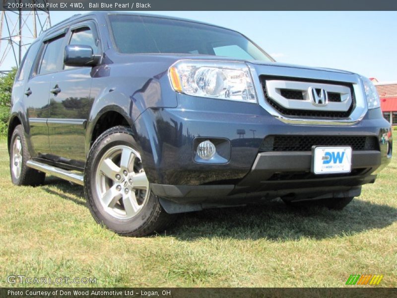 Bali Blue Pearl / Black 2009 Honda Pilot EX 4WD