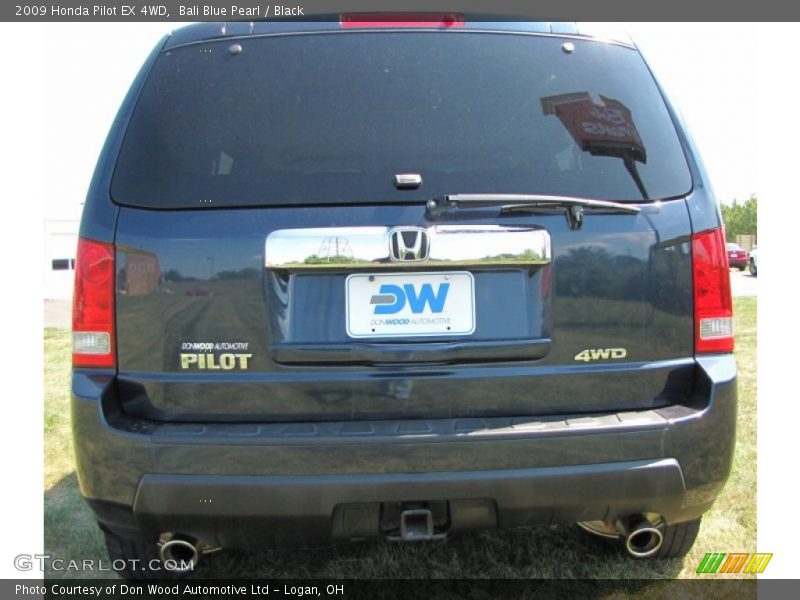 Bali Blue Pearl / Black 2009 Honda Pilot EX 4WD