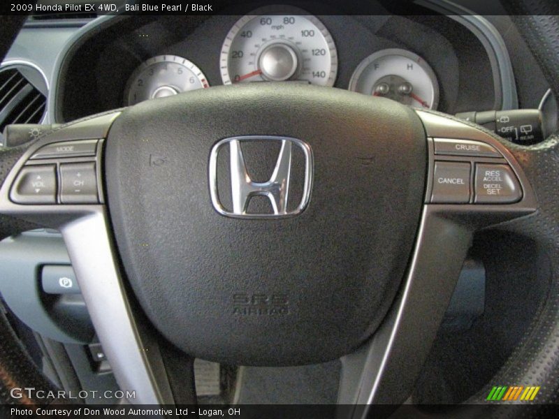 Bali Blue Pearl / Black 2009 Honda Pilot EX 4WD