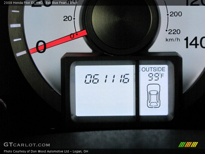Bali Blue Pearl / Black 2009 Honda Pilot EX 4WD