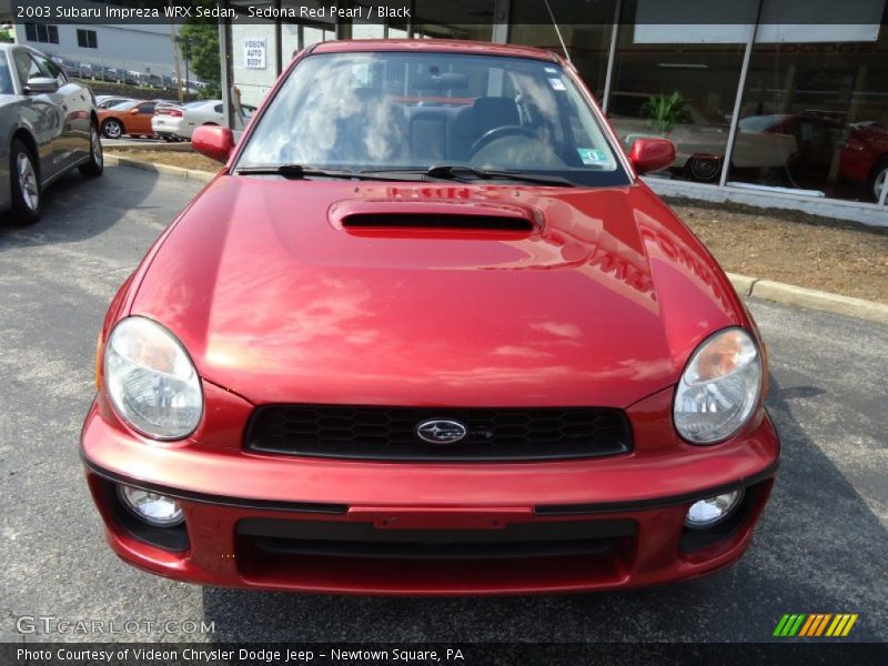 Sedona Red Pearl / Black 2003 Subaru Impreza WRX Sedan