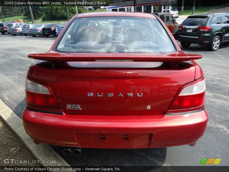 Sedona Red Pearl / Black 2003 Subaru Impreza WRX Sedan