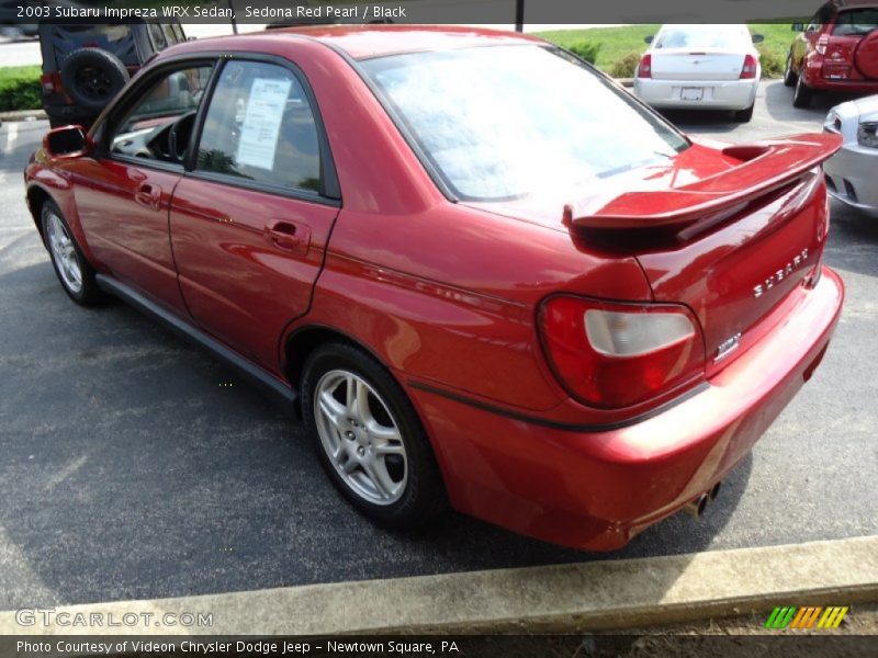 Sedona Red Pearl / Black 2003 Subaru Impreza WRX Sedan