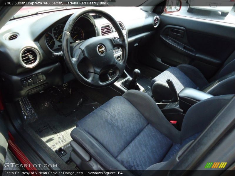  2003 Impreza WRX Sedan Black Interior