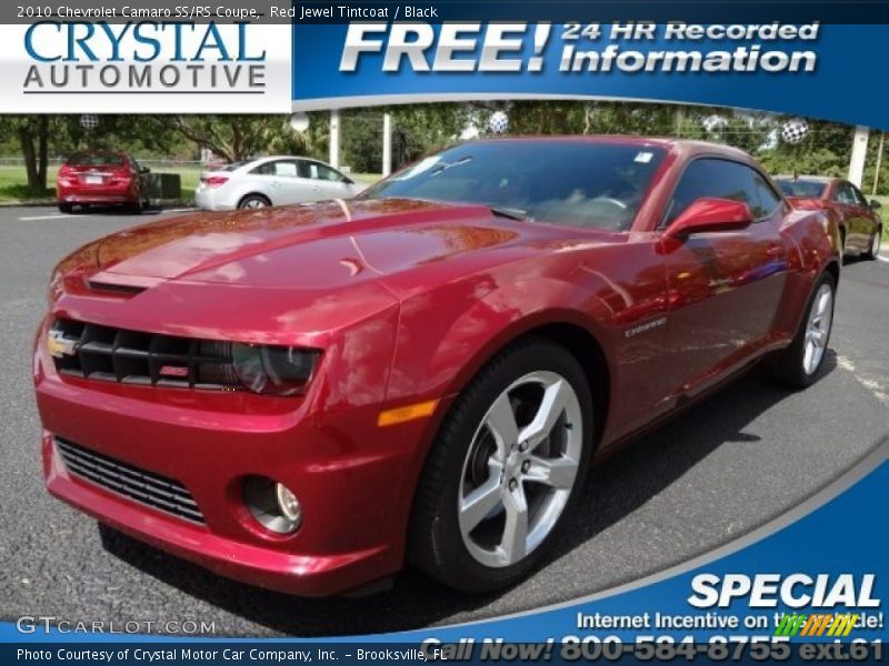 Red Jewel Tintcoat / Black 2010 Chevrolet Camaro SS/RS Coupe