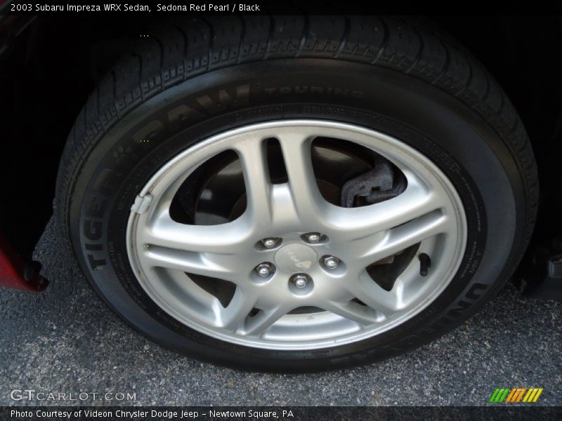 Sedona Red Pearl / Black 2003 Subaru Impreza WRX Sedan