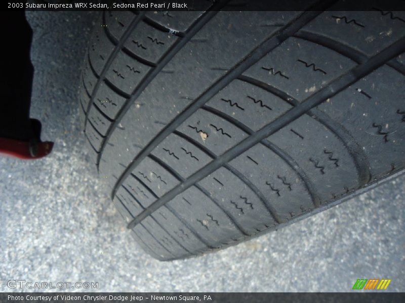 Sedona Red Pearl / Black 2003 Subaru Impreza WRX Sedan