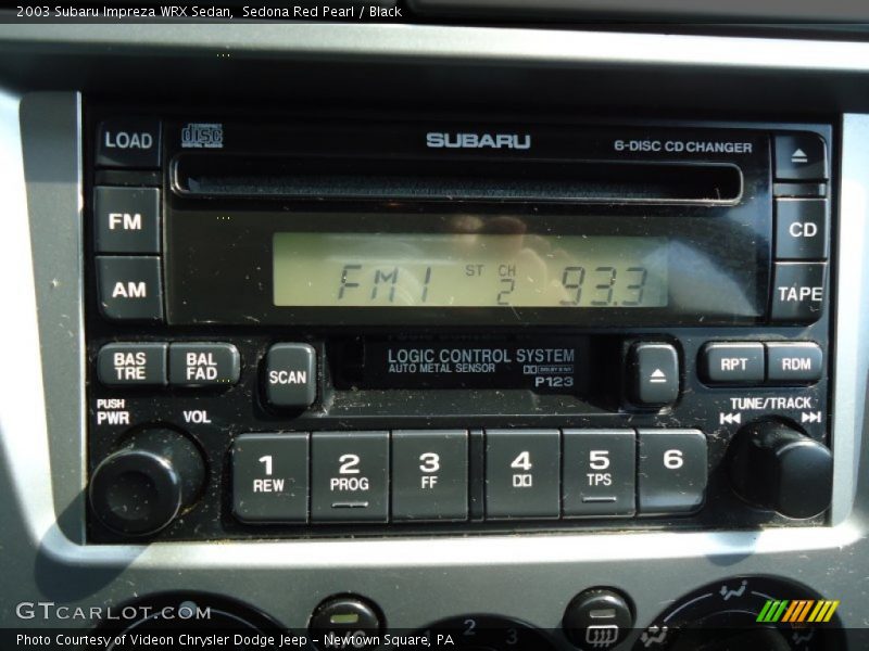 Audio System of 2003 Impreza WRX Sedan
