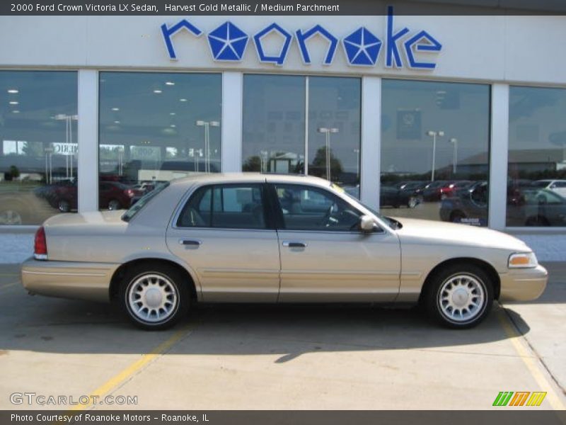 Harvest Gold Metallic / Medium Parchment 2000 Ford Crown Victoria LX Sedan