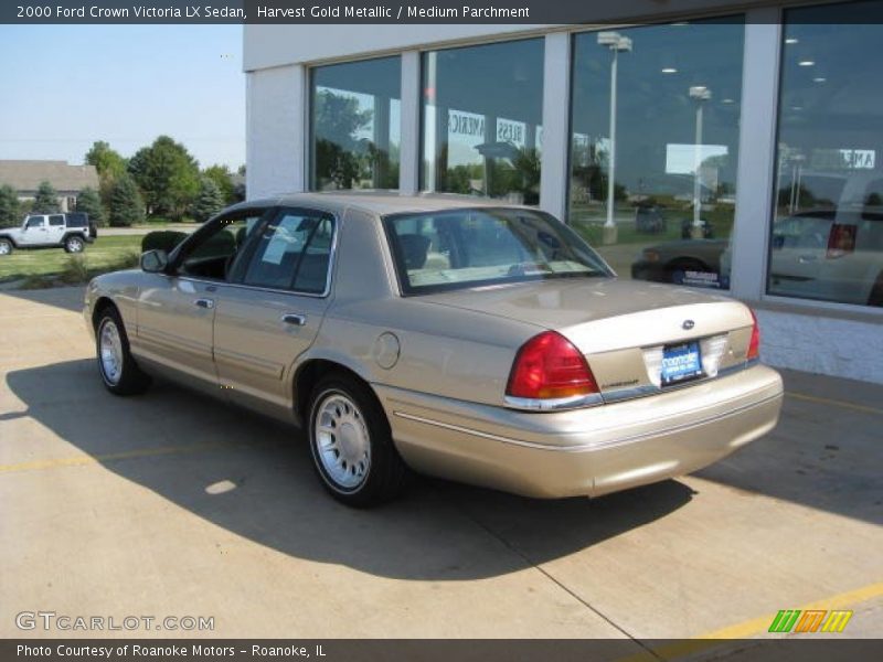 Harvest Gold Metallic / Medium Parchment 2000 Ford Crown Victoria LX Sedan