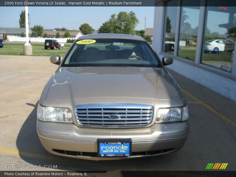 Harvest Gold Metallic / Medium Parchment 2000 Ford Crown Victoria LX Sedan
