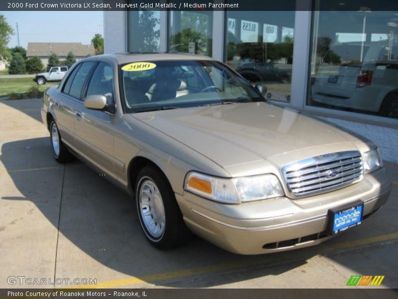 Harvest Gold Metallic / Medium Parchment 2000 Ford Crown Victoria LX Sedan