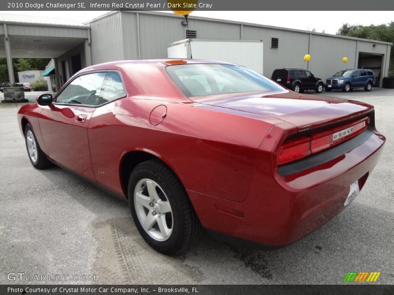Inferno Red Crystal Pearl / Dark Slate Gray 2010 Dodge Challenger SE