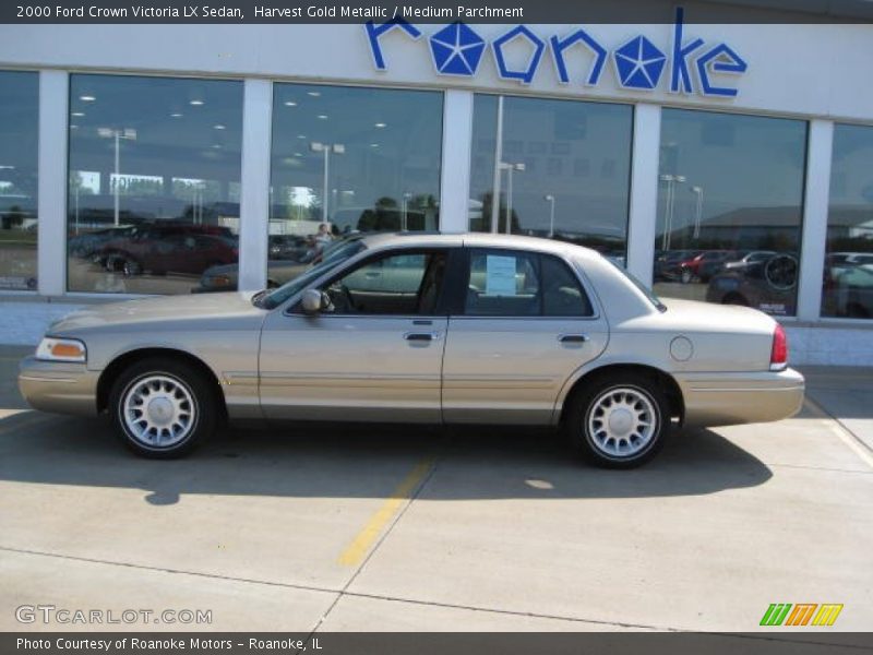 Harvest Gold Metallic / Medium Parchment 2000 Ford Crown Victoria LX Sedan