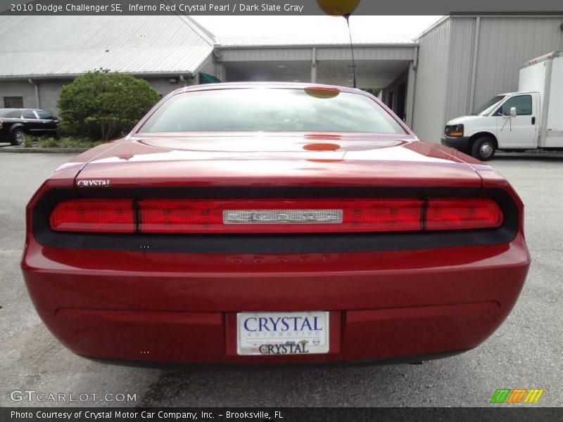 Inferno Red Crystal Pearl / Dark Slate Gray 2010 Dodge Challenger SE