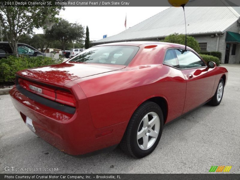 Inferno Red Crystal Pearl / Dark Slate Gray 2010 Dodge Challenger SE