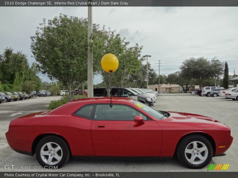 Inferno Red Crystal Pearl / Dark Slate Gray 2010 Dodge Challenger SE