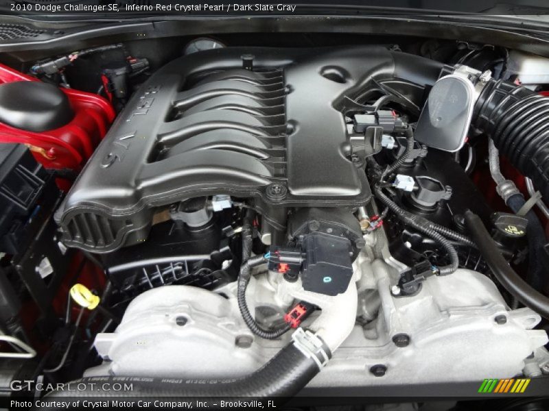Inferno Red Crystal Pearl / Dark Slate Gray 2010 Dodge Challenger SE
