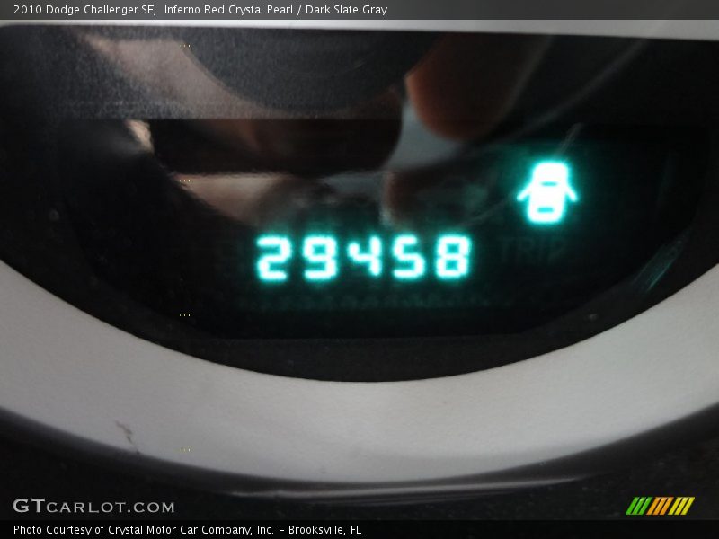 Inferno Red Crystal Pearl / Dark Slate Gray 2010 Dodge Challenger SE
