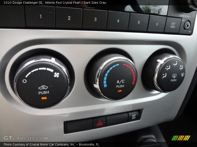 Inferno Red Crystal Pearl / Dark Slate Gray 2010 Dodge Challenger SE