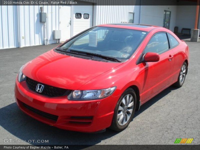 Rallye Red / Black 2010 Honda Civic EX-L Coupe