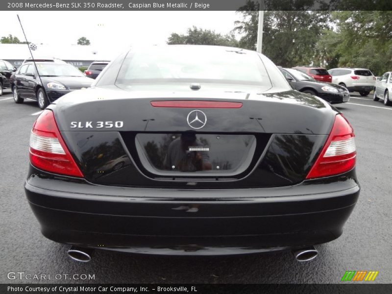 Caspian Blue Metallic / Beige 2008 Mercedes-Benz SLK 350 Roadster