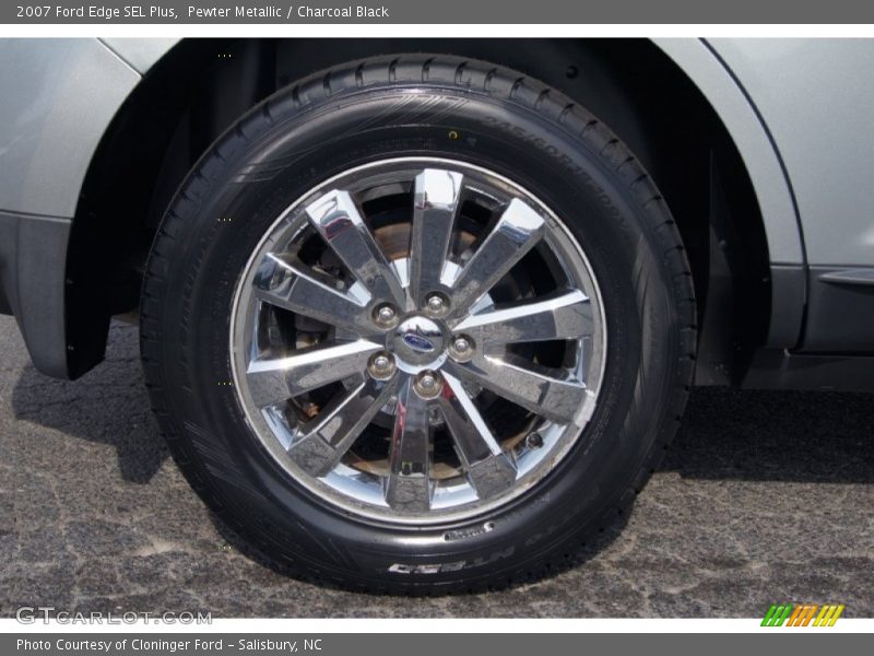 Pewter Metallic / Charcoal Black 2007 Ford Edge SEL Plus