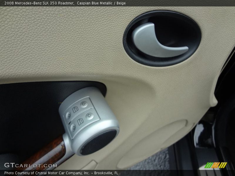 Caspian Blue Metallic / Beige 2008 Mercedes-Benz SLK 350 Roadster