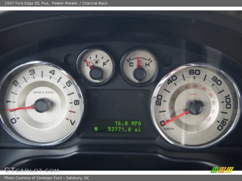 Pewter Metallic / Charcoal Black 2007 Ford Edge SEL Plus