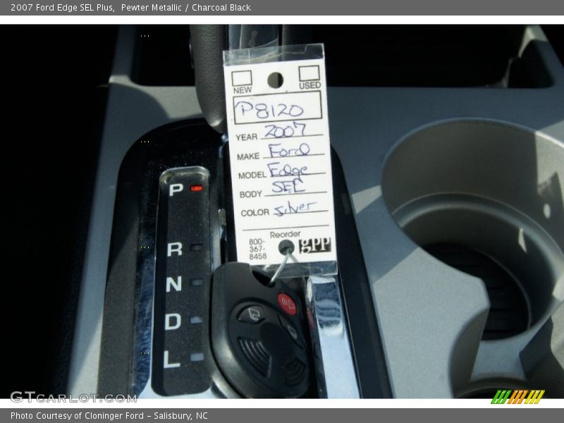 Pewter Metallic / Charcoal Black 2007 Ford Edge SEL Plus